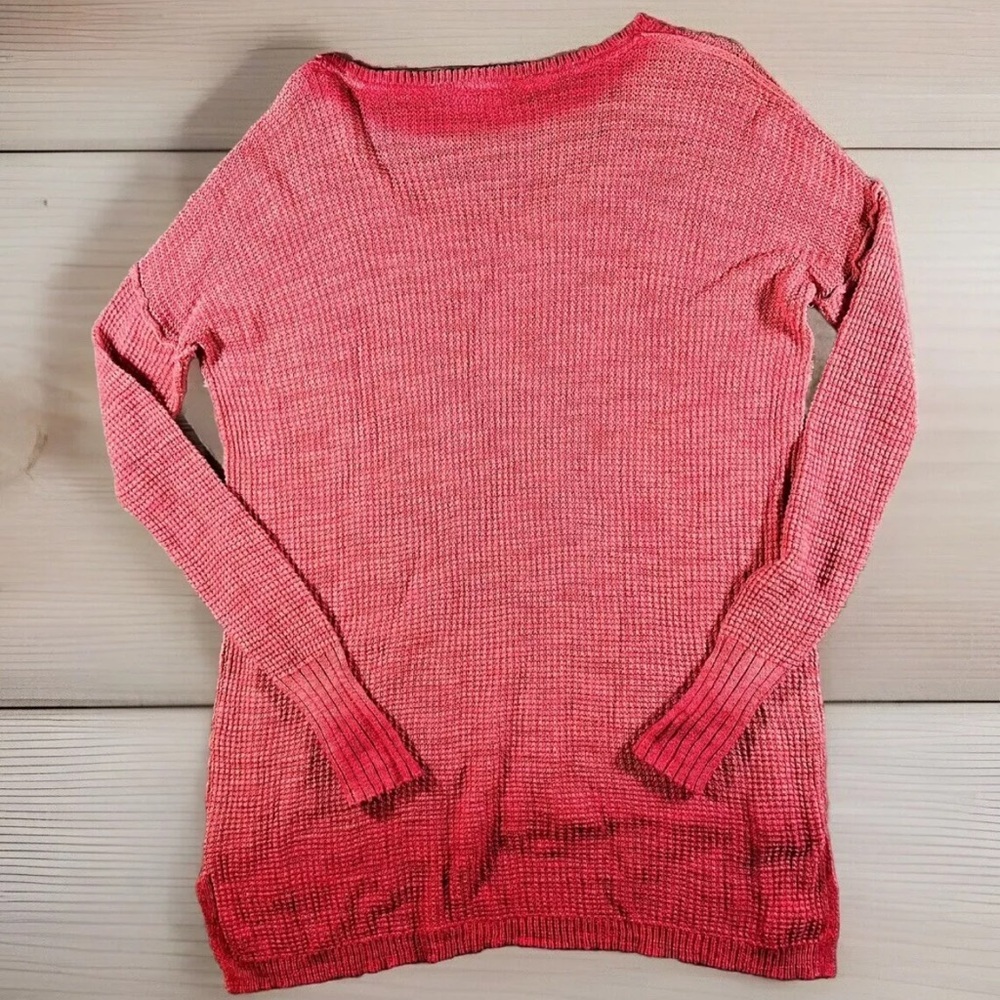 MOTH ANTHROPOLOGIE Sweater Womens X-Small Coral Bolinas Uptown Lightweight Top - Picture 7 of 10